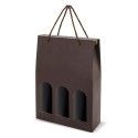 Caja Vino Meseguera Marrón 3 Botellas