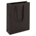 Bolsa Cartoncillo Joanna Negra 15.5x21x6cm