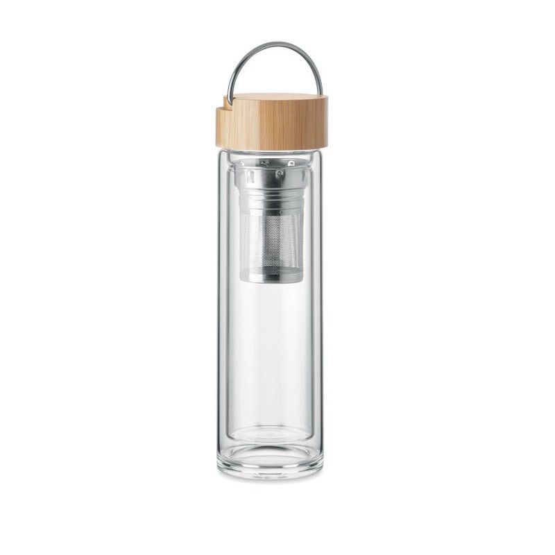 Botella Infusor Glass Cristal 400ml