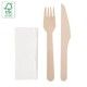 Set Cubiertos Madera 3 PCS