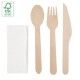 Set Cubiertos Madera 4 PCS
