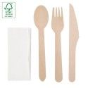 Set Cubiertos Madera 4 PCS